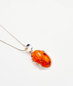 Amber Tidal Pendant Necklace
