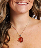 Amber Tidal Pendant Necklace