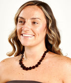 RAW Round Cherry Amber Necklace
