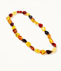 RAW Amber Multicolour Beaded Necklace 45cm