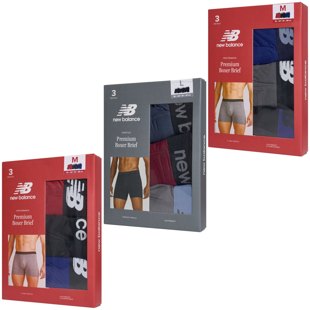 New Balance 3 Pack Premium Boxer Briefs