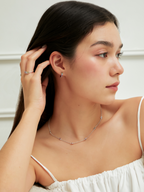 Rainbow Gemstone Necklace in 18k Gold Vermeil