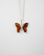 Statement Butterfly Pendant Necklace