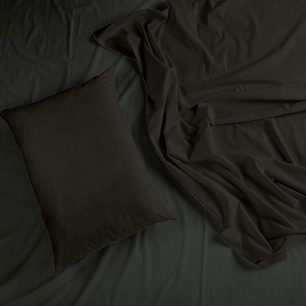 OLIVIA ROCCO Fitted Sheets Plain Dye Super Soft Easy Care Bed Linen Sets Easy-Care Hotel-Quality Comfort