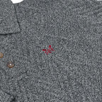 Crew Clothing Company Cable Knit Button Neck Jumper