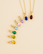 Citrine Pendant Necklace in 18k Gold Vermeil