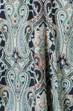 Yumi Green Paisley Print Midi Dress