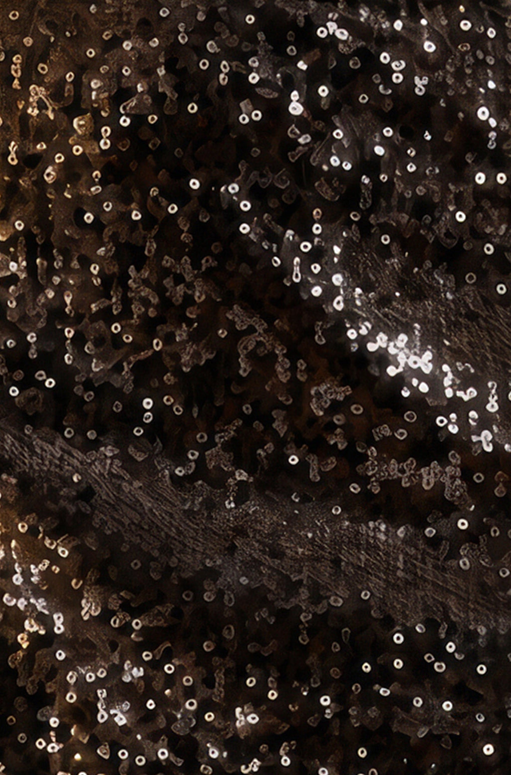 Yumi Black Sequin Mini Skirt