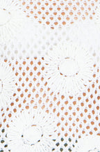 Yumi White Flower Crochet Jumper