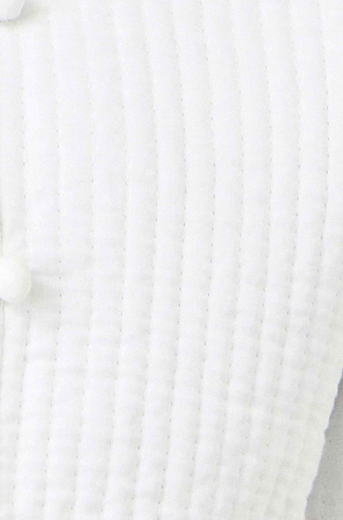 Yumi White Gingham Reversible Cotton Quilted Cropped Jacket