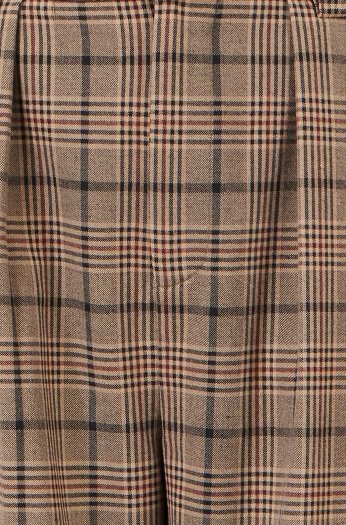 Yumi Brown Check Wide Leg Trousers