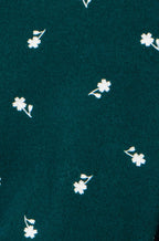 Yumi Green Daisy Embroidered Relaxed Jumper
