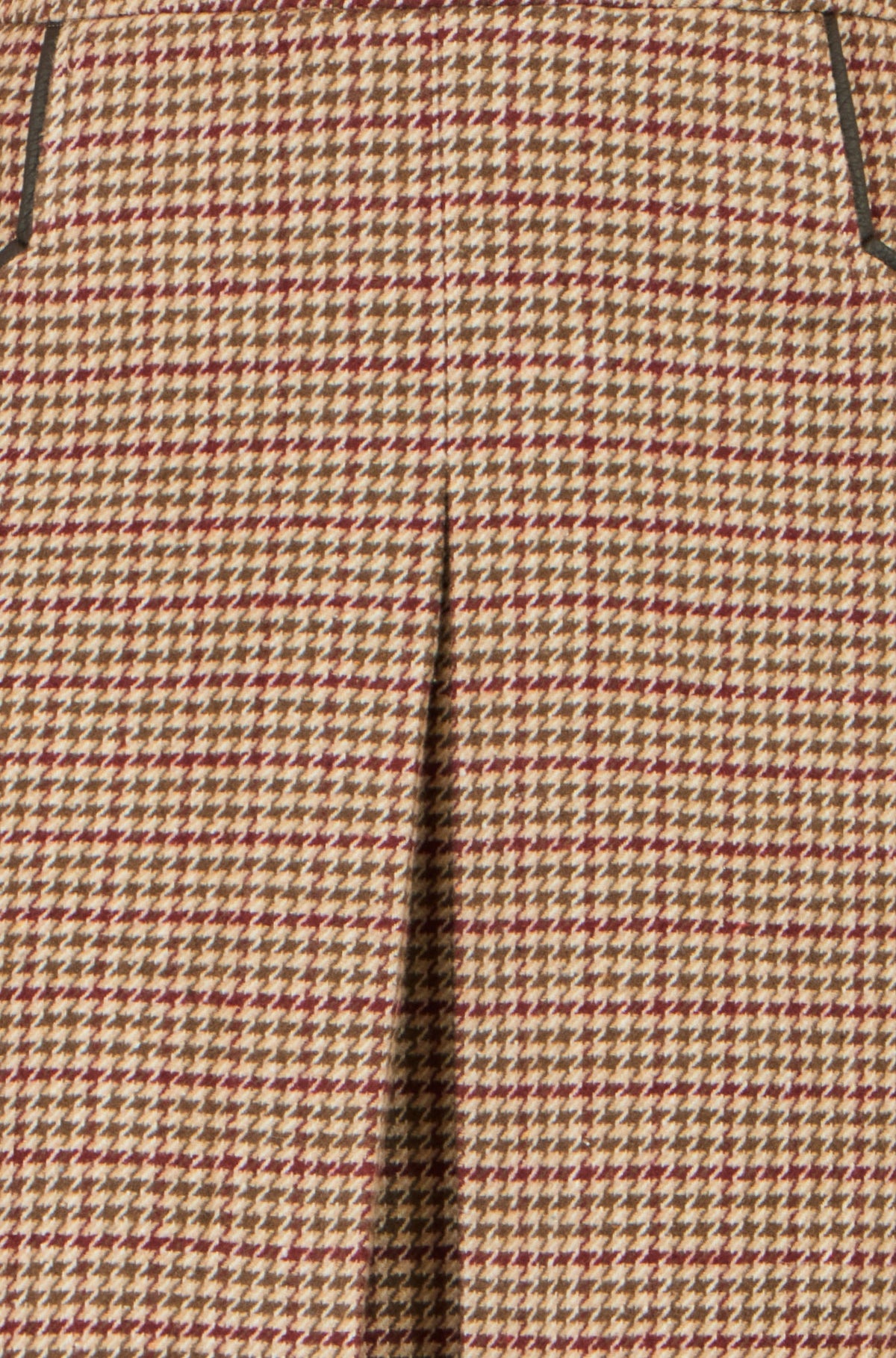 Yumi Brown Check Mini Skirt With Pockets