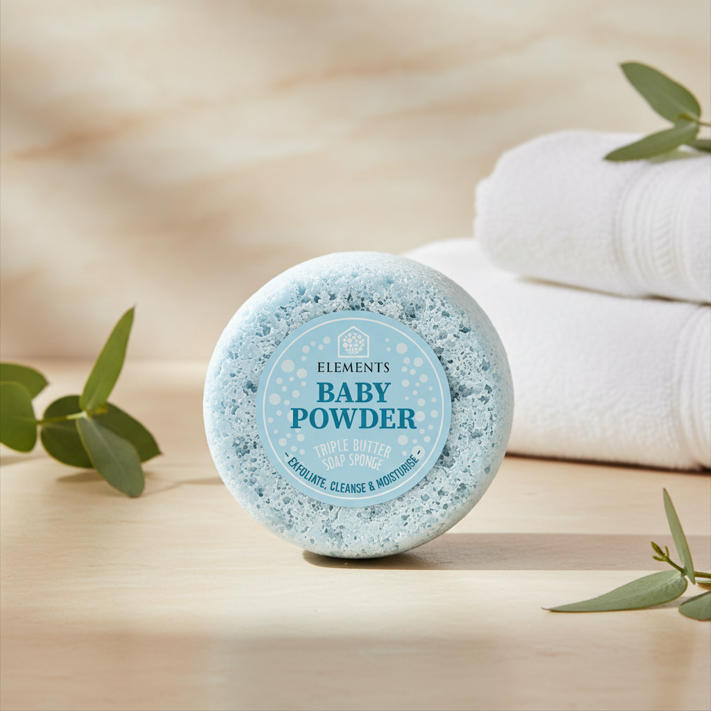 Baby Powder Soap Sponge