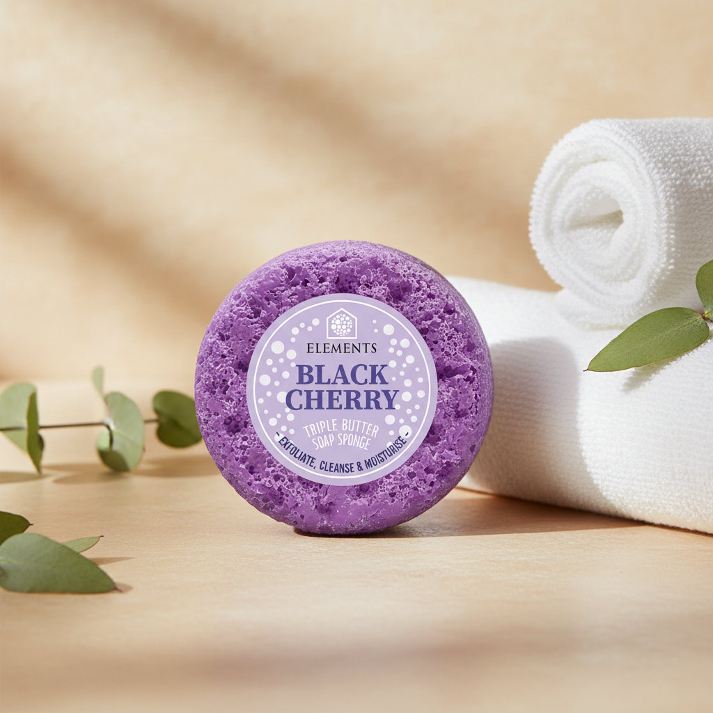 Black Cherry Soap Sponge