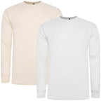 One Brand Crew Neck Waffle Knit T-Shirt