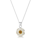 Daisy Round Pendant Necklace
