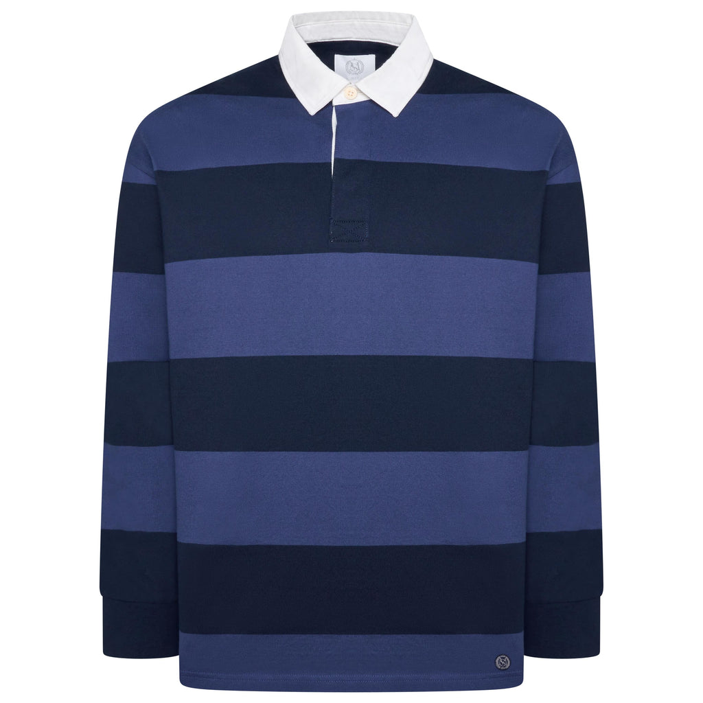 M&S Striped Cotton Rugby Shirt