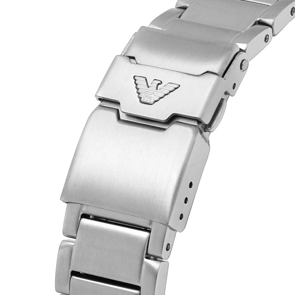 Emporio Armani AR11338 Men's Diver Style Silver & Green Watch