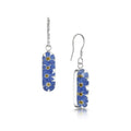 Forget-Me-Not Vertical Bar Drop Earrings