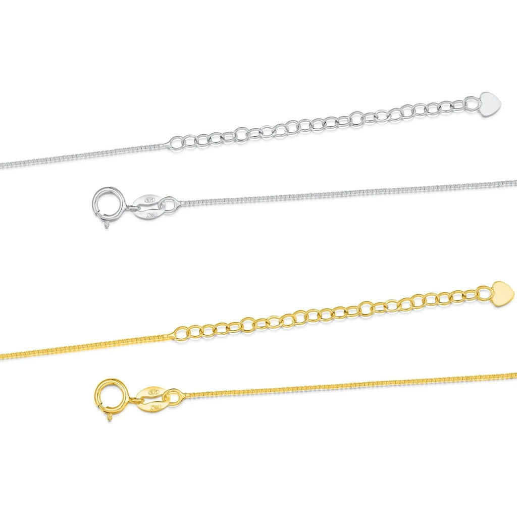 Forget-Me-Not Vertical Bar Pendant Necklace