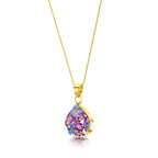 Purple Haze Teardrop Pendant Necklace