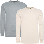 One Brand Crew Neck Waffle Knit T-Shirt