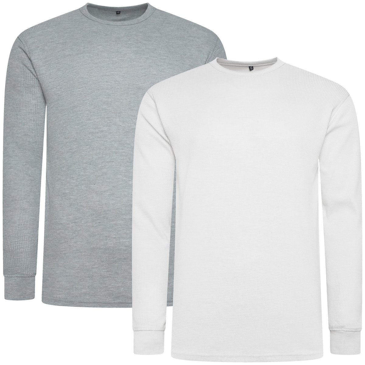 One Brand Crew Neck Waffle Knit T-Shirt