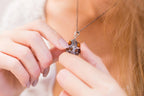 Fabergé Inspired Amber Egg Locket Necklace