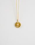 Sun Shell Pearl Locket Necklace