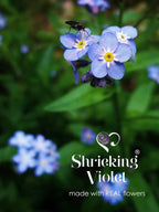 Forget-Me-Not Moon & Star Pendant Necklace