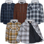 Wrangler Padded Hooded Shirt Jacket