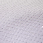 OLIVIA ROCCO Hotel Collection Quilted Bedspread 240x260 cm White and Grey 100% Sustainable Cotton Super Soft Easy-Care Home Essential