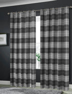 OLIVIA ROCCO Blackout Thermal Curtains Check Marble Design Light Blocking Panels Multiple