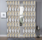 OLIVIA ROCCO Blackout Thermal Curtains Check Marble Design Light Blocking Panels Multiple