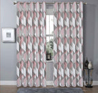 OLIVIA ROCCO Blackout Thermal Curtains Check Marble Design Light Blocking Panels Multiple