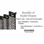 OLIVIA ROCCO Milano Geometric Blackout Curtains Thermal Insulated Eyelet Pair Pencil Pleat