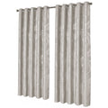 OLIVIA ROCCO Leaf Natural Sparkle Blackout Curtains Super Soft Thermal Insulated Eyelet