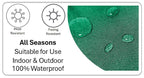 OLIVIA ROCCO Emerald Bees Waterproof Cushion Covers 43 x 43 cm Reversible Breathable
