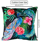 OLIVIA ROCCO Peacock Waterproof Cushion Covers 43 X 43 CM Reversible Breathable Bedroom Refresh Sofa Accent