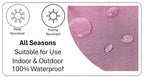 OLIVIA ROCCO Peacock Waterproof Cushion Covers 43 X 43 CM Reversible Breathable Bedroom Refresh Sofa Accent