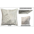 OLIVIA ROCCO Leaf Sparkle Cushion Covers 2 Pack Leaf Natural Modern Decorative Throw