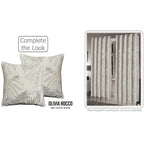 OLIVIA ROCCO Leaf Sparkle Cushion Covers 2 Pack Leaf Natural Modern Decorative Throw