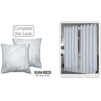 OLIVIA ROCCO Leaf Sparkle Set Of 2 Cushion Covers Leaf White Modern Decorative Throw