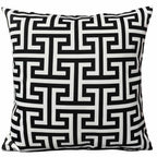 OLIVIA ROCCO Milano Black Waterproof Cushion Covers 43x43 cm Reversible Breathable