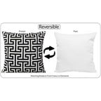 OLIVIA ROCCO Milano Black Waterproof Cushion Covers 43x43 cm Reversible Breathable