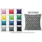OLIVIA ROCCO Milano Black Waterproof Cushion Covers 43x43 cm Reversible Breathable
