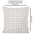 OLIVIA ROCCO Cushion Covers 43x43 cm Waterproof Breathable Outdoor Indoor Use Milano