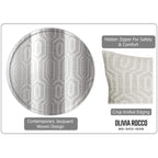 OLIVIA ROCCO Paris Cushion Covers 2 Pack Modern Natural Decorative Square Scatter