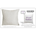 OLIVIA ROCCO Paris Cushion Covers 2 Pack Modern Natural Decorative Square Scatter